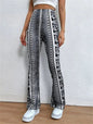 High Elastic Tight Pants Slim Sexy Print Trousers Womens Clothing