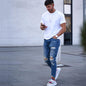 Hole men's jeans 