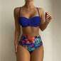 Bikini Deux-Pièces Bretelles Fines Florales