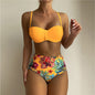 Bikini Deux-Pièces Bretelles Fines Florales
