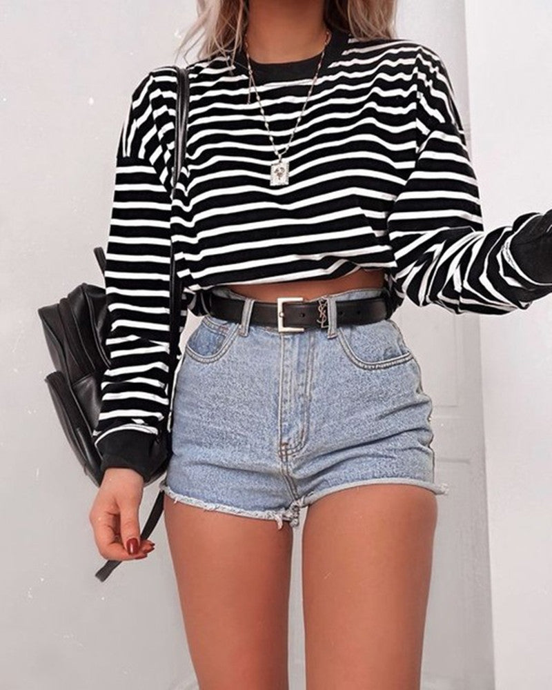 Crop top manches longues Signature