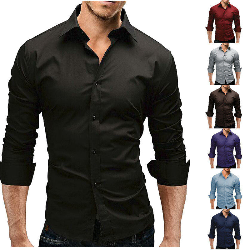 Chemise Élégante Homme Coupe Cintrée