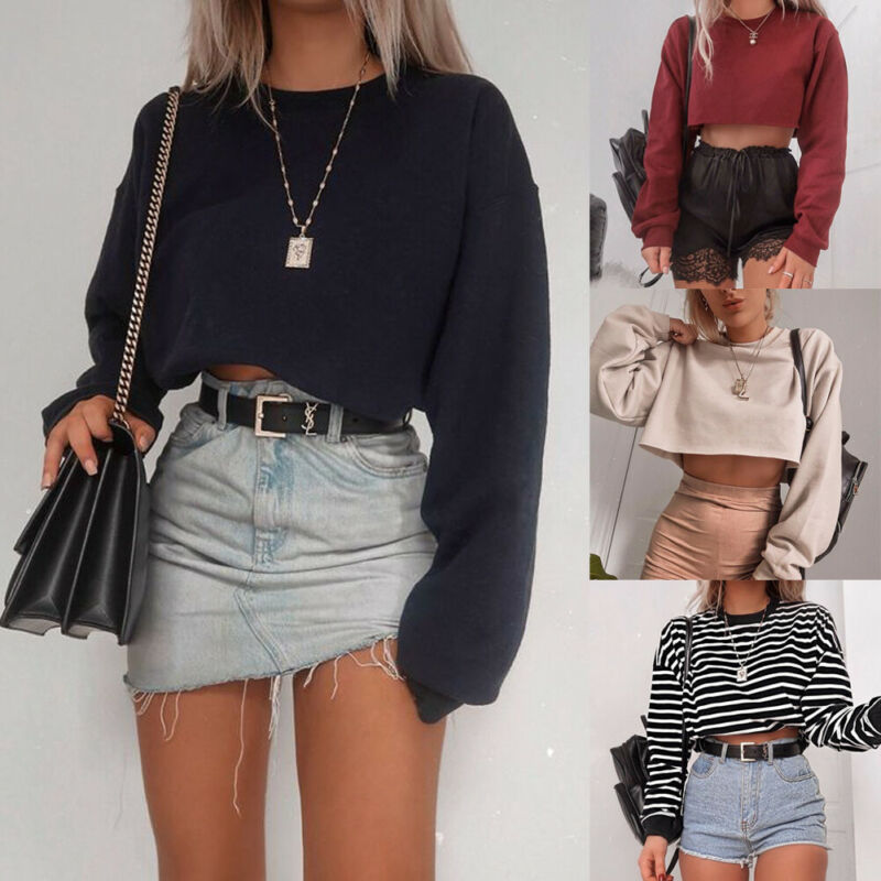 Crop top manches longues Signature