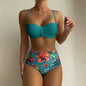 Bikini Deux-Pièces Bretelles Fines Florales