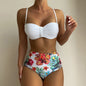 Bikini Deux-Pièces Bretelles Fines Florales