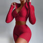 Ensemble Fitness Femme à Manches Longues