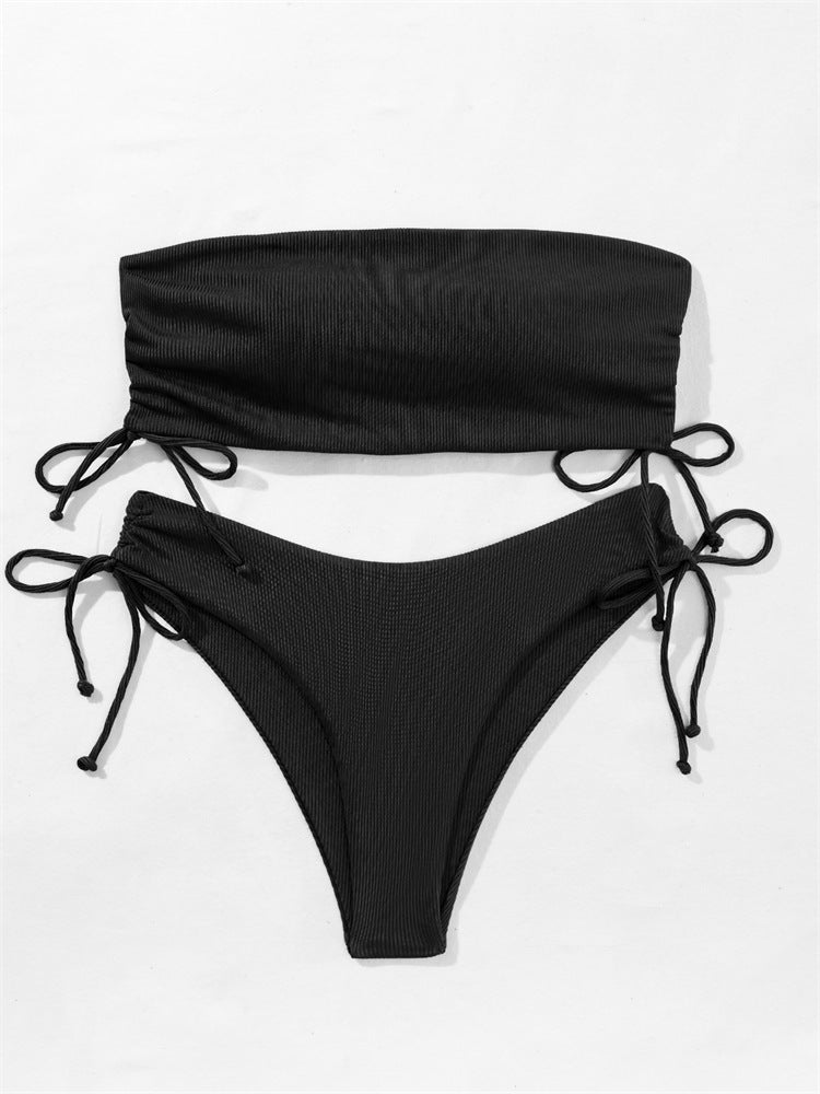 Maillot de Bain Bandeau à Cordon
