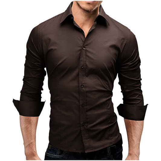 Chemise Élégante Homme Coupe Cintrée