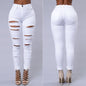 Jean Déchiré Skinny Taille Haute